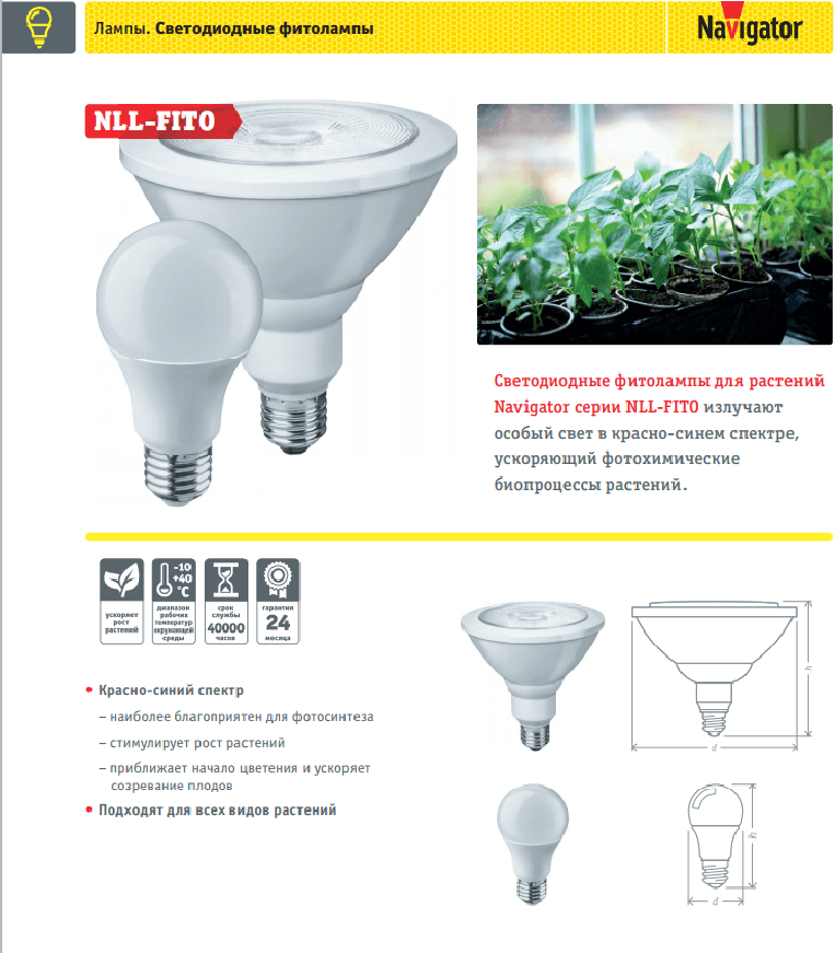FITO лампа для растений А60 10Вт Е27